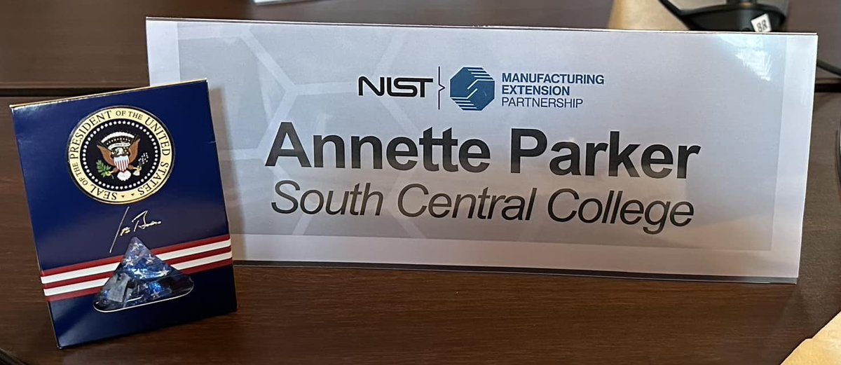 This week SCC's <a href="/PrezAParker/">Dr. Annette Parker</a> was in DC and Maryland with other members of the <a href="/NIST/">National Institute of Standards and Technology</a> Manufacturing Extension Partnership Advisory Board, which is focused on reshoring manufacturing to strengthen the U.S. economy and national technology security. 
#SCCProud <a href="/MinnStateEdu/">Minnesota State</a>