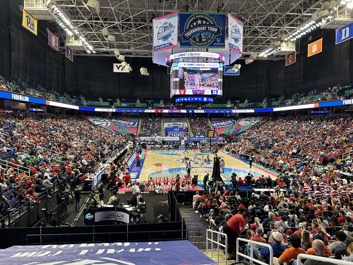 Stop number two: The Greensboro Coliseum @CuseWBB searches for a first win at the ACC Tournament in three years against Florida State in the quarterfinals. Join me and @IanNicholasTV on @Z89sports at 7:30!