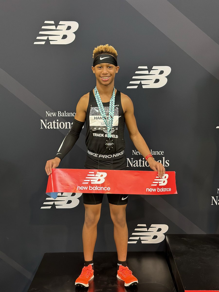 Williamsburg's Gunner Hammett set a world record on Friday. He ran 2 minutes, 2.53 seconds in the 800 meters at the New Balance Nationals Indoor Championships in Boston.