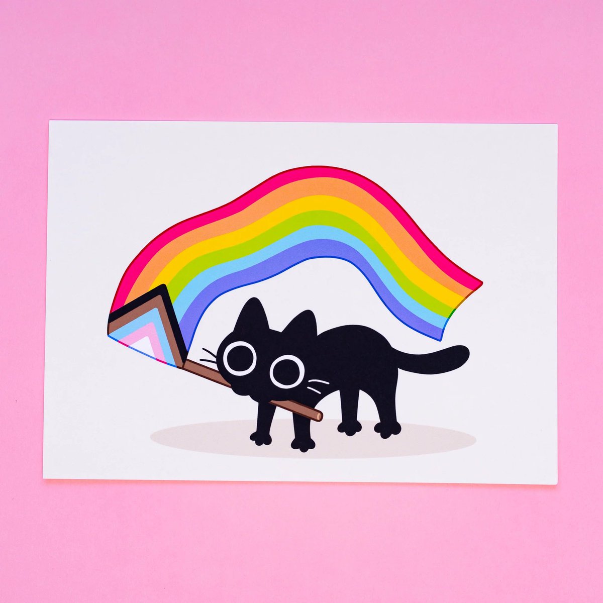 mushroomyhouse's tweet photo. Pride Cat 🌈 https://t.co/OSEdIlMh1a