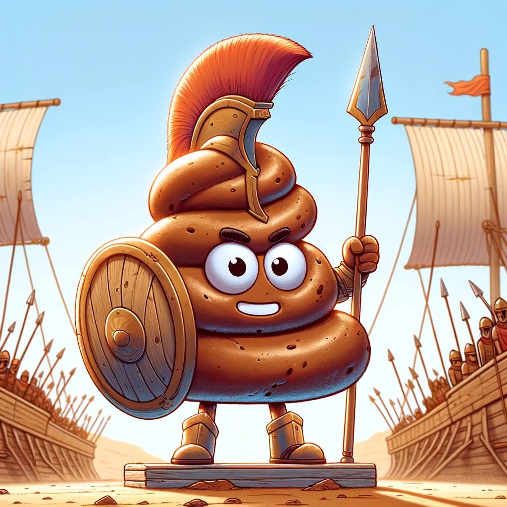 ThePoopTeam's tweet photo. 🏛️ In the ancient city of Troy, a hero unlike any other emerged. Meet Ajax the GreatStink, whose power wasn't in his sword or shield, but in his unparalleled stench. A weapon so mighty, it could win wars without a single swing. #DailyDump #GreekHero
https://t.co/wHlE0qPbZI https://t.co/MEMn0QsbPE