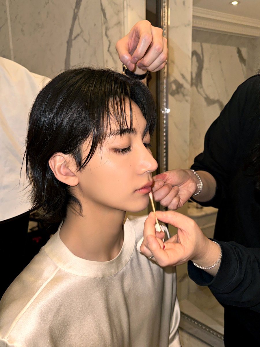 Ahead of @YSL's surprise men's show in Paris, VMAN got ready with #JEONGHAN of @pledis_17 as he gave us a look at his show-ready process before witnessing the magic of Anthony Vaccarello’s exquisite take on vintage power dressing for the season ahead: bit.ly/3V6hKwZ