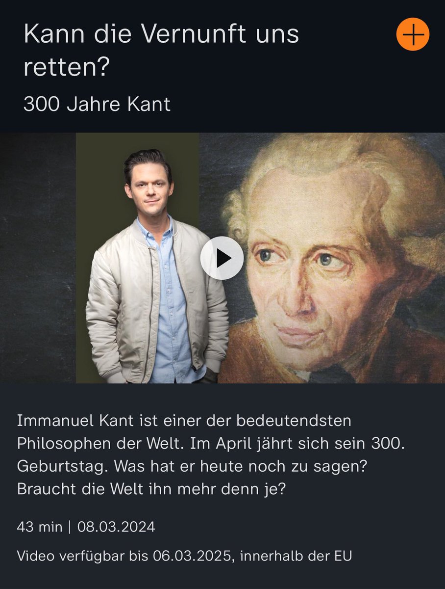 luvoman's tweet photo. Wir sollten uns mehr #Kant geben. Danke an @joschueck für eine unglaublich spannende und inspirierende  @zdfaspekte. Dafür lohnt es sich wach zu bleiben. Dafür zahle ich gerne Gebühren. https://t.co/5qI70Nw6TK https://t.co/YWB0G6qolQ