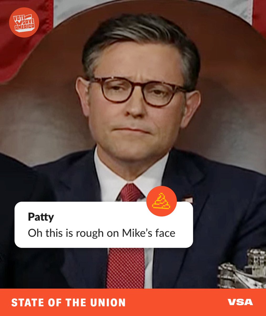 votesaveamerica's tweet photo. Our vols are funnier than your vols. #SOTU Join our slack for a good time! https://t.co/GimDURbI5u https://t.co/iOwgE7Q2pP