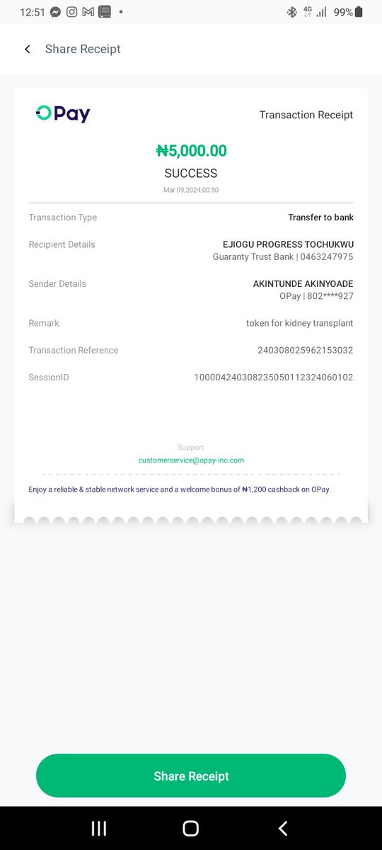 bravecapt's tweet photo. @progress_ejiogu Beautiful love story. 
May the healing power of God rest upon him.
We shall testify.
I salute your loyalty.
May the reward you by healing him totally
Pls accept this token.❣️ https://t.co/pLh6XTjkfK