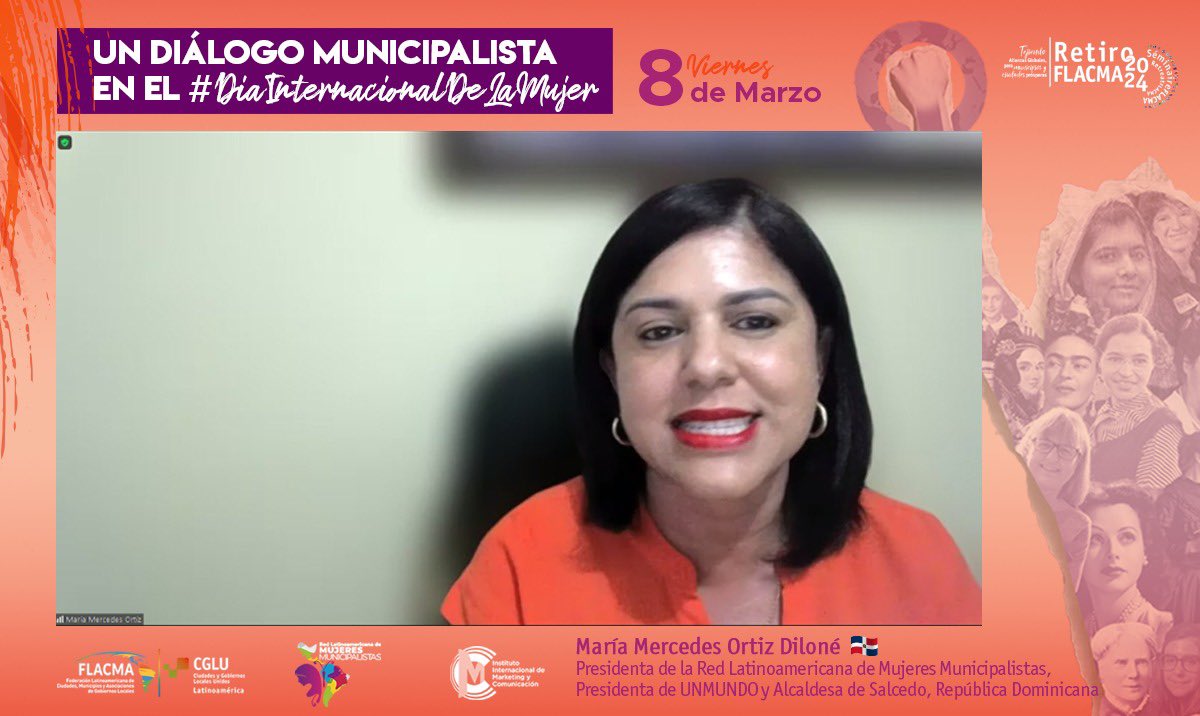 FLACMA_'s tweet photo. Gracias a lideresas mujeres que participaron hoy en el <Diálogo Municipalista del #DíaDeLaMujer>

Inaugura la Pdta de nuestra Red LATAM de Mujeres Municipalistas, Mercedes Ortiz🇵🇦; #FLACMA se compromete a propiciar buenos gobiernos locales en ciudades que cuidan a mujeres y niñas https://t.co/7ApNVnXB1Z