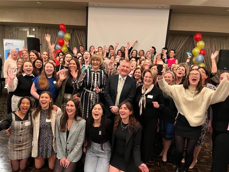 Maggie_Cusack's tweet photo. Lovely evening celebrating 40 years of Chemical Engineering @MTU_ie @PETEngMTU 
Joyous way to end #IWD2024 with a great crowd of women engineers. 
Thank you @mmcgrathtd for supporting the event &amp; delivering a great speech acknowledging the vast contribution to society &amp; economy. https://t.co/CKsvPzdzTV