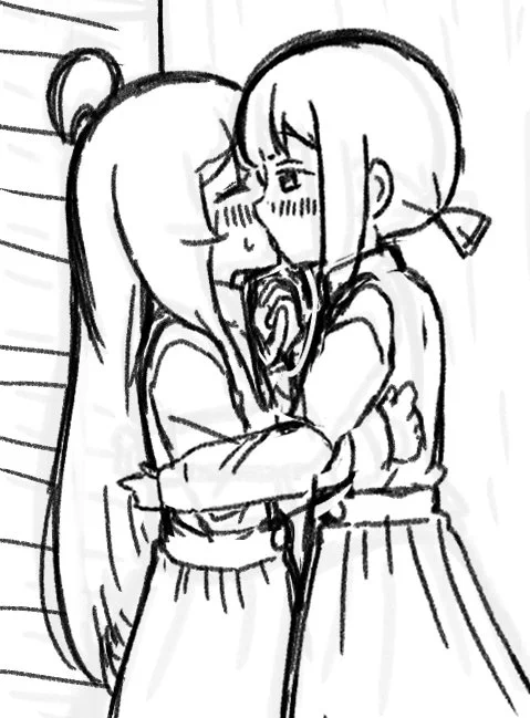 #このタグを見た人はラフ画とその完成絵を見せる 