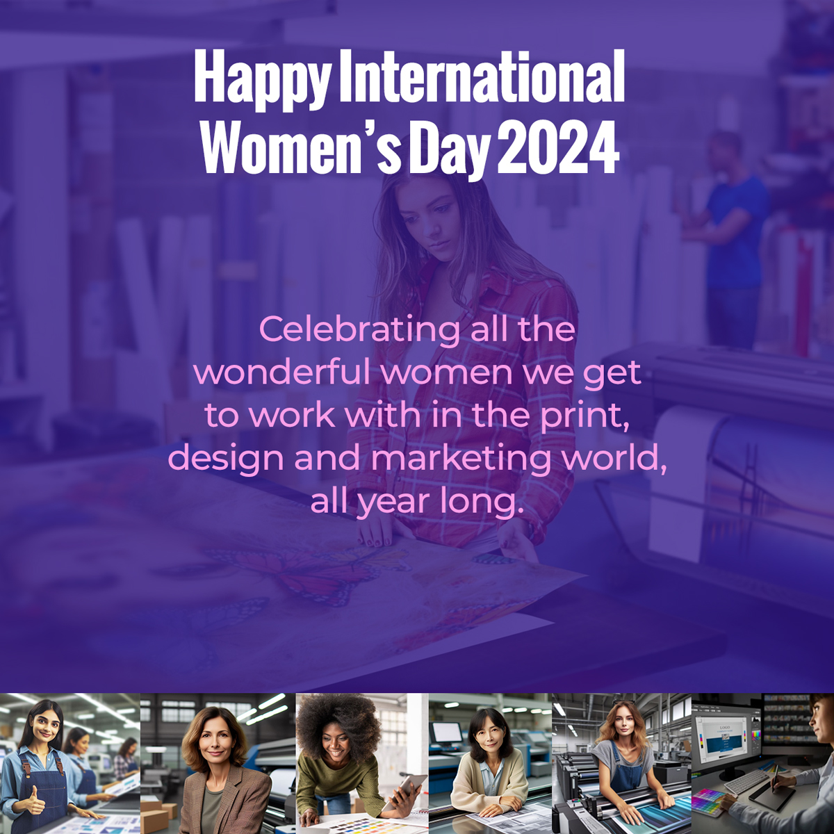 To the all the sung, and unsung, heroines of print! 
Thank you!
🙏😍🎨👩🔧📜 
#WomenInPrint #InternationalWomensDay  
#TreckHall #wideformatprinting