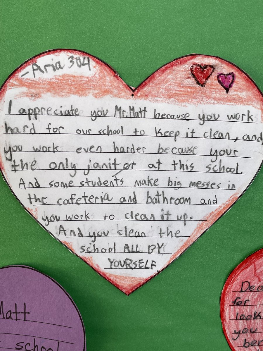 CanogaparkC's tweet photo. Enadia Student Council honors custodian Mr. Matt for all his hard work keeping the school clean and beautiful ❤️ https://t.co/PdUwVTVP0a