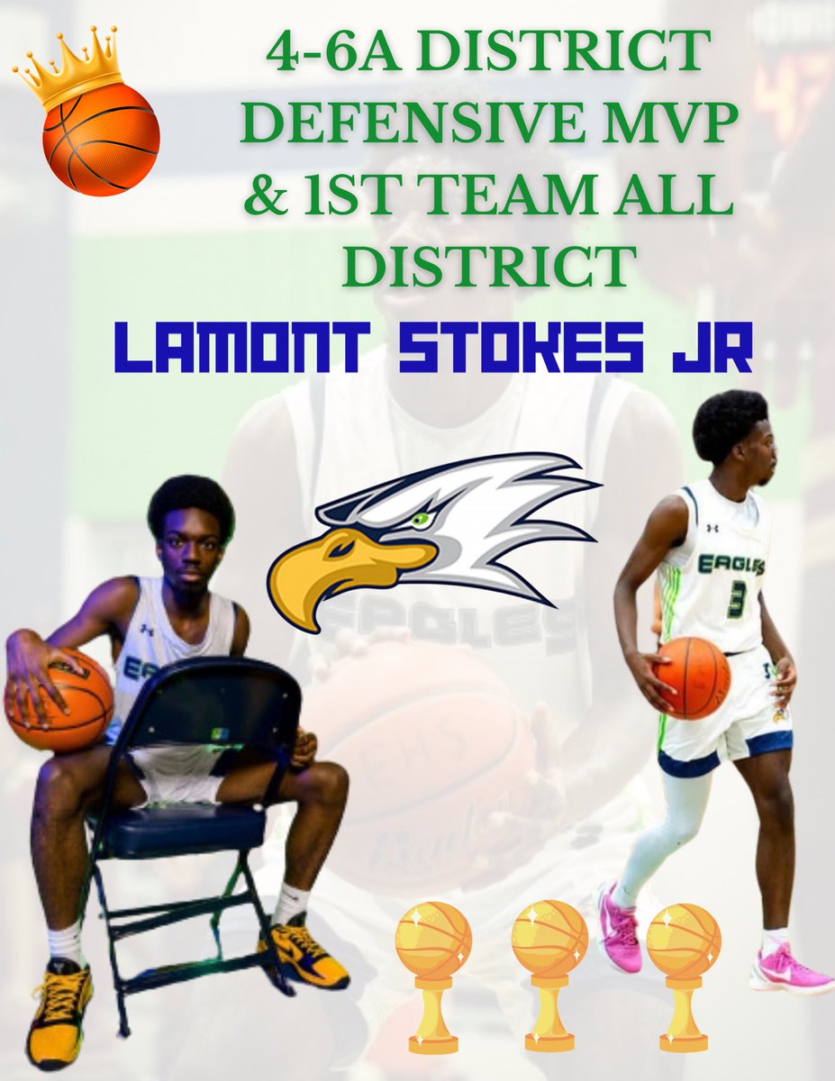 Eaton Eagle Hoops (@eatoneaglehoops) on Twitter photo 🚨🚨Congratulations to <a href="/Montstokes3/">Lamont Stokes jr</a> on being selected Defensive MVP & 1st Team 4-6A All District! 🚨🚨Congratulations to <a href="/Montstokes3/">Lamont Stokes jr</a> on being selected Defensive MVP & 1st Team 4-6A All District!