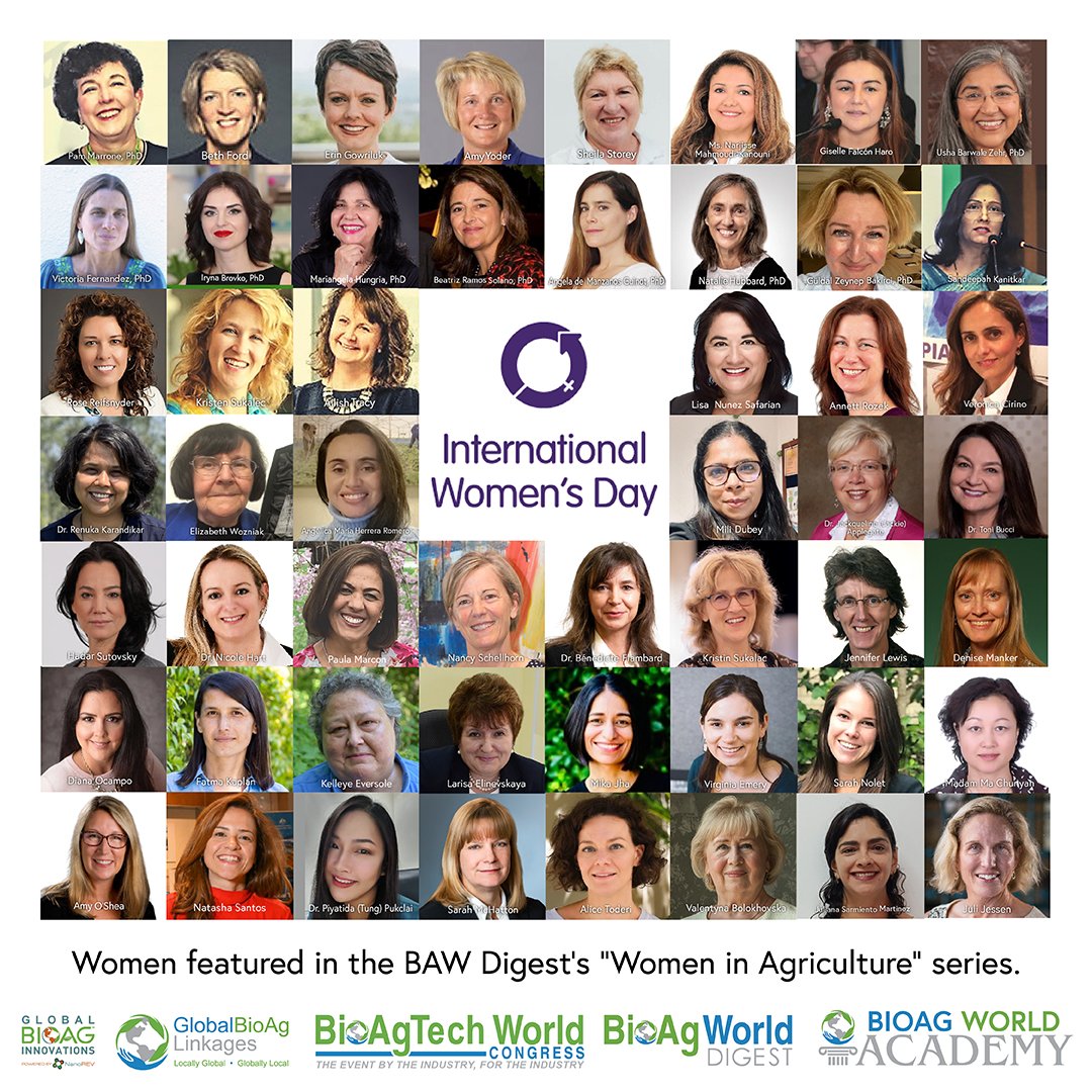 Global BioAg Linkages honors &amp; celebrates incredible Women in Agriculture. With unwavering dedication &amp; tireless efforts, they are sowing seeds of change and harvesting progress. We recognize their invaluable contribution not just today, but every day.

Happy Int'l Women's Day!