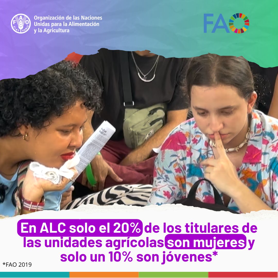 FAO_Colombia's tweet photo. Mejorar el acceso de mujeres y niñas a la tierra es clave en la lucha contra la pobreza y el hambre.  Con  🚀#ImpulsoJuvenil en #NteSantander iniciamos proceso con 40% de participación de mujeres jóvenes que aprenderán sobre sus derechos en relación a la tierra y el territorio https://t.co/KxXs86HFwW