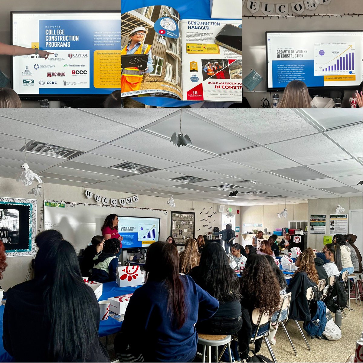 What a great way celebrate #WomensHistoryMonth2024, the end of #WomenInConstruction week, and #WomensDay. Thank you to @nawicbaltimore @MCCEI for shedding light on the career pathways with @KenwoodBCPS students. @CTE_BaltCoPS @MiVidaMParham @KAlleman_bcps