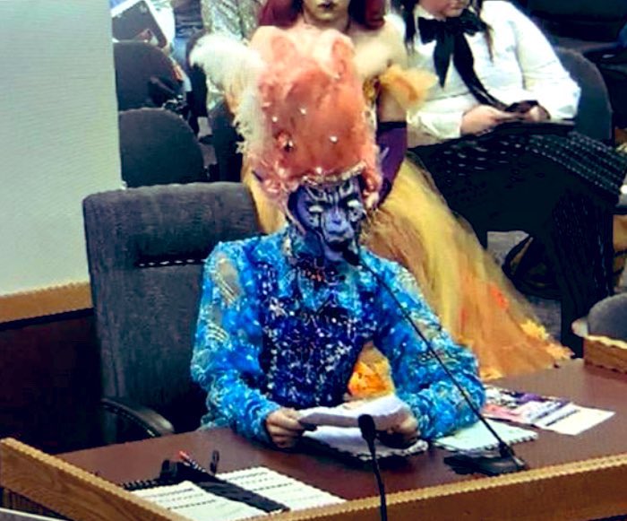 This was the actual scene at the Missouri House this week. No this isn’t parody. These grown men are fighting to be able to dress up as women and dance provocatively in front of children.