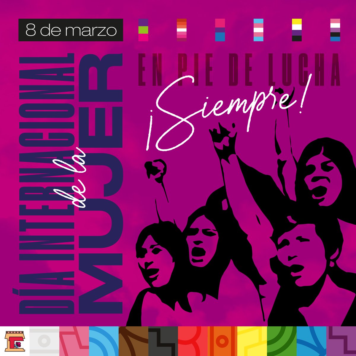 Como cada #8M, siempre es preciso recordar que hay que exigir justicia por las que no están y proteger a las que siguen vivas; que todos los espacios sean seguros para ellas y por último pero no menos importante, que las mujeres trans son mujeres. 🏳️‍⚧️✨