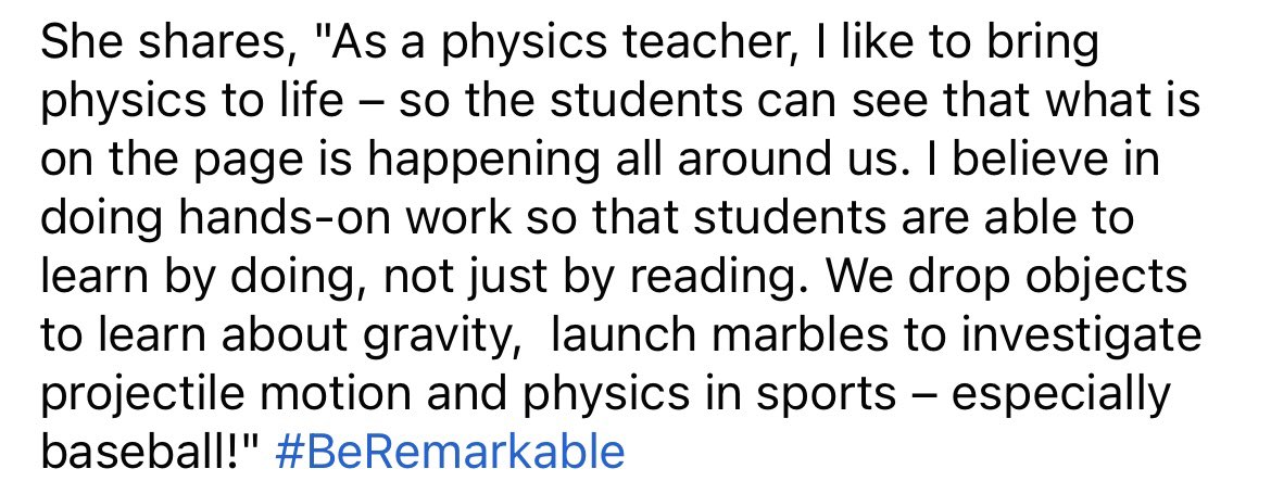 MoellerHS's tweet photo. Mrs. Terri Schaffer currently teaches CP1 Physics, and has taught Algebra 2 CP1 Level 1, CP2 Physical Science, and AP Physics in the past. #BeRemarkable https://t.co/3rTXLKtI3Y