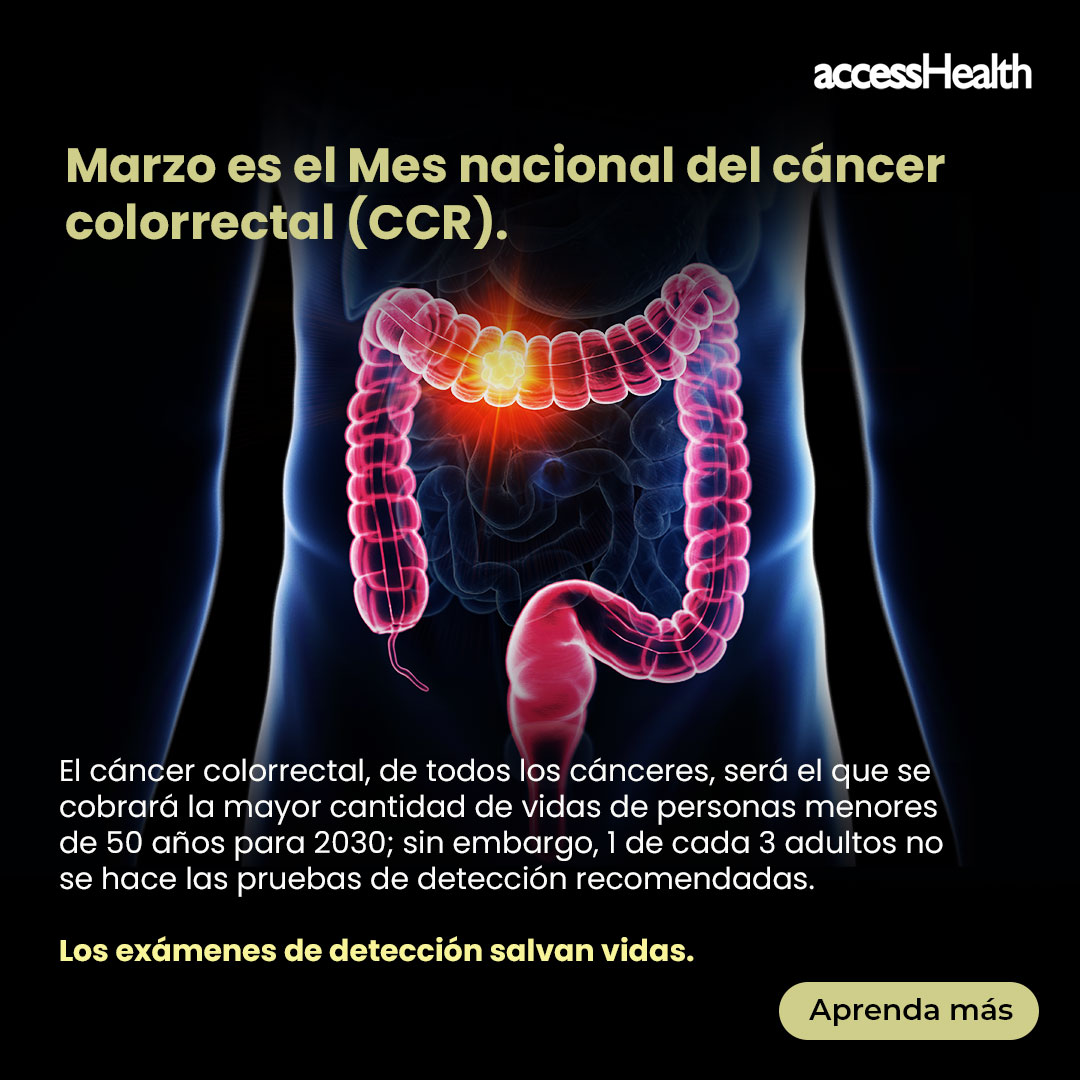 GraceAdvConsult's tweet photo. Marzo es el Mes Nacional del Cáncer Colorrectal (CCR). El 68% de las muertes por CCR podrían prevenirse con exámenes de detección. Todos los adultos mayores de 45 años deben hacerse la prueba.  https://t.co/2sHrIiqK2g
#ColorectalCancer https://t.co/VNu9RxQD7k