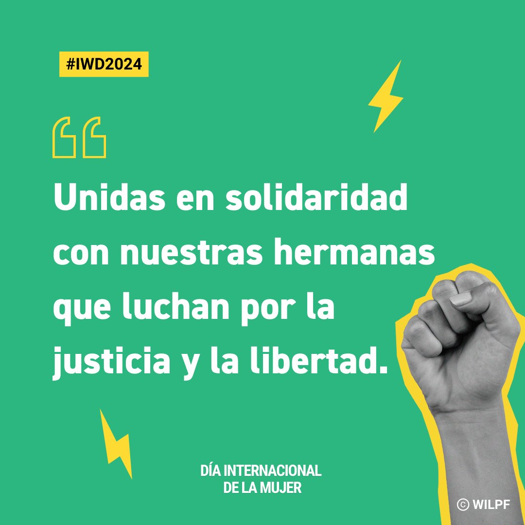 Como sección de @WILPF nos unimos por las que resisten contra la opresión, bajo la ocupación y el apartheid. 

#Palestina #Gaza #WILPF

#DiaInternacionalDeLaMujer #IWD204 #FeministPeace