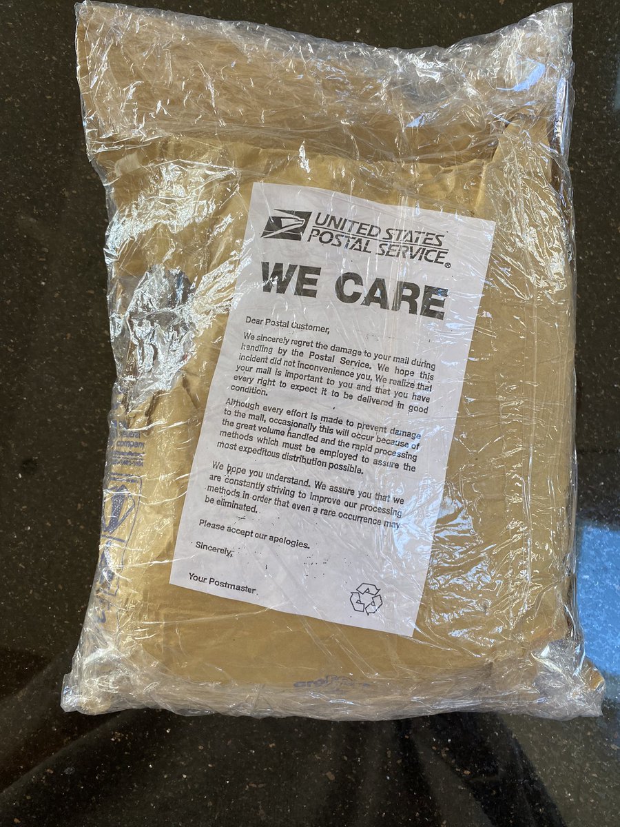 RandomJulieStuf's tweet photo. Was patiently anticipating my Birthday mailer…. And this arrived! It seems you might not care afterall! What about missing items… that were insured via postage? Not even a “call us if your paragraph didn’t arrive intact? Do better!  @USPS @USPSHelp @USPSNewsHQ @CareersUsps https://t.co/uHNX0kWNDu