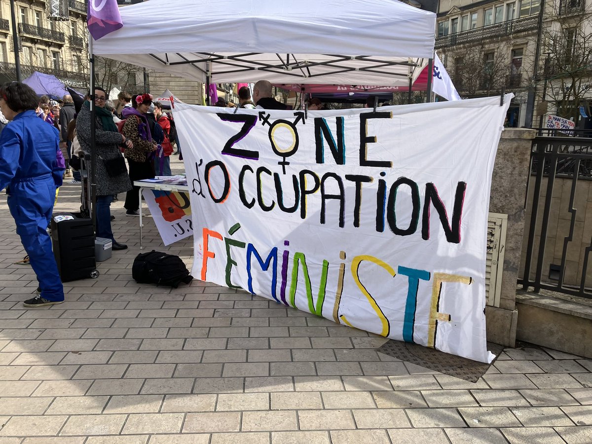 chrenaudin's tweet photo. 8 mars 2024 : face aux attaques du gouvernement, des droites et extrêmes droites, partout les femmes résistent !
À #Dijon en #cotedor aussi ! https://t.co/bBALdsBcYB