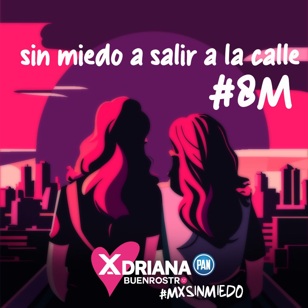Adybuenrostro's tweet photo. Por un México donde las mujeres podamos salir sin miedo a no regresar.
#mxsinmiedo
#porunjaliscoseguro
#XóchitlGálvez #AdrianaBuenrostro #Distrito6Federal https://t.co/4odecFq8ek
