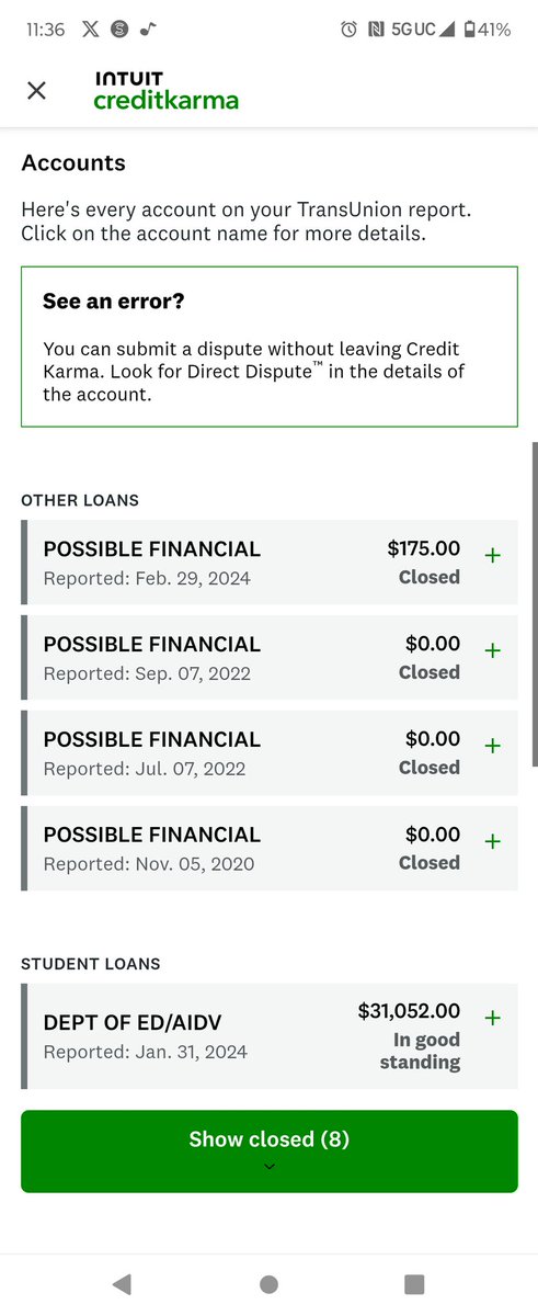 BK3DL's tweet photo. @pulte Anything would help me clear some of this 31k. It was at 45k but barely able to afford $350 a month. Yet still in good standing 100% on time payments. $BKasp3r https://t.co/KMzgYoMCZF