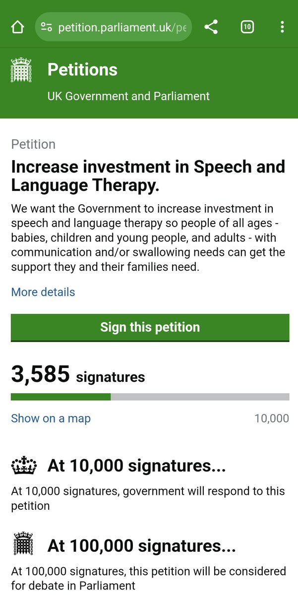 In December 2023, 72,185 children were waiting for speech and language therapy support. Over 21,000 were waiting 18+ weeks, with over 4,000 waiting a year or more. We need change. Please sign @MikeysWish_VDA's petition & ask the Govt to #InvestInSLT ⬇️ petition.parliament.uk/petitions/6579…