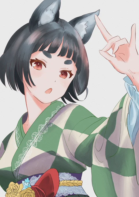 #見た人も何か無言で狐をあげる 