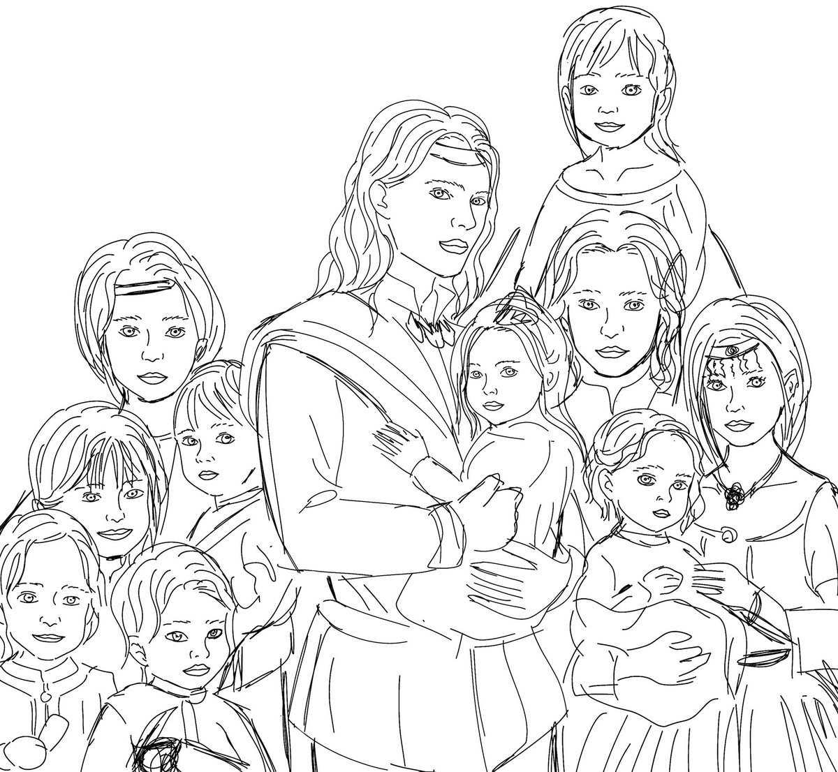 Justlina_t's tweet photo. Father was repopulating  Essos😭
(I can't wait to finish the drawing) 
#ASOIAF https://t.co/PV4sSr4yvH