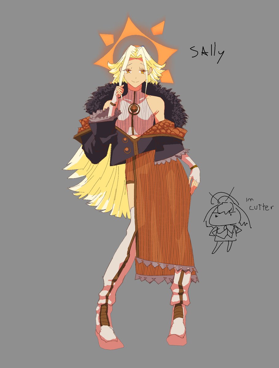 PirateKernel's tweet image. im late AF but anyway, here is wonde- i mean a Sally concept art #kronillust