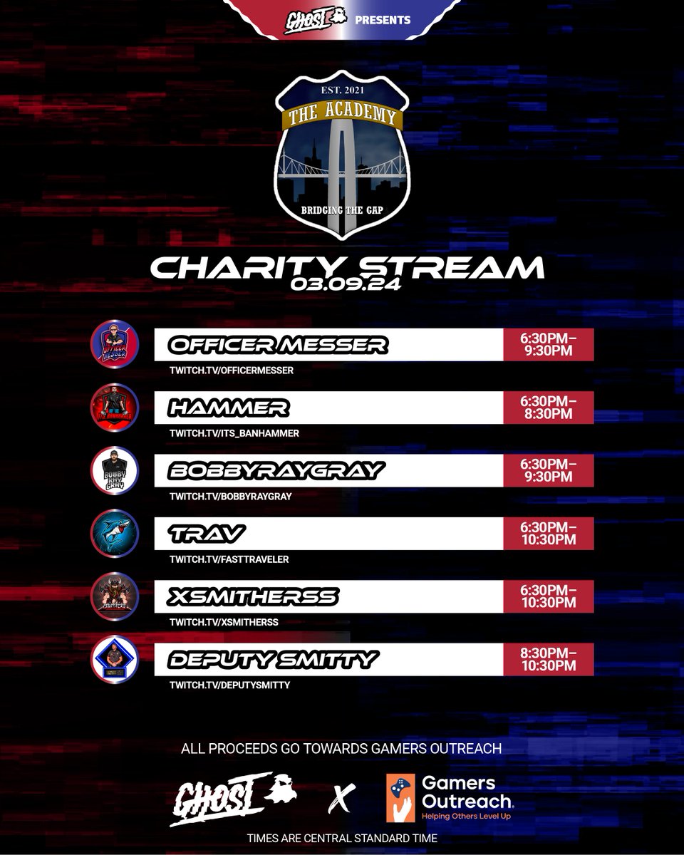 This Saturday, March 9th, we're excited to kick off TARP Bridging The Gap Charity Stream in partnership with <a href="/GamersOutreach/">Gamers Outreach</a>.

We're working with The Academy and their community to help raise money to provide equipment and software to ensure every hospital can give kids the