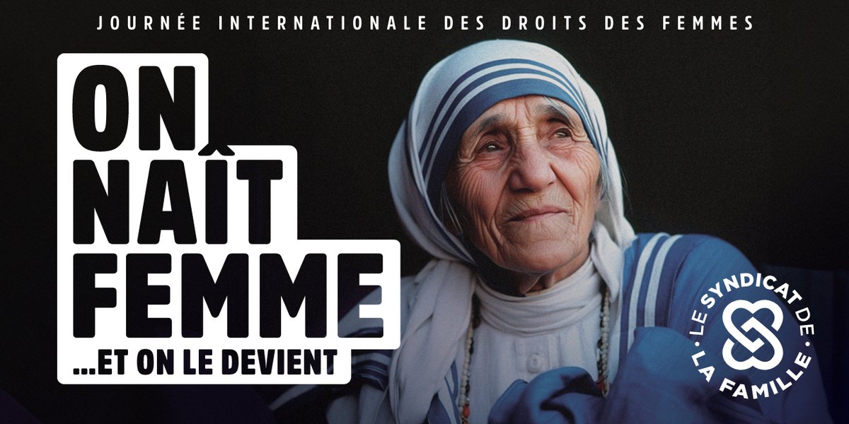 Quels que soient leur couleur de peau, leur état de vie, leur métier, des femmes ont su faire preuve de force et de courage, à l'exemple de Mère Teresa.

On naît femme... et on le devient. Vive les femmes ! #8mars2024 #JourneeInternationaleDesDroitsDesFemmes