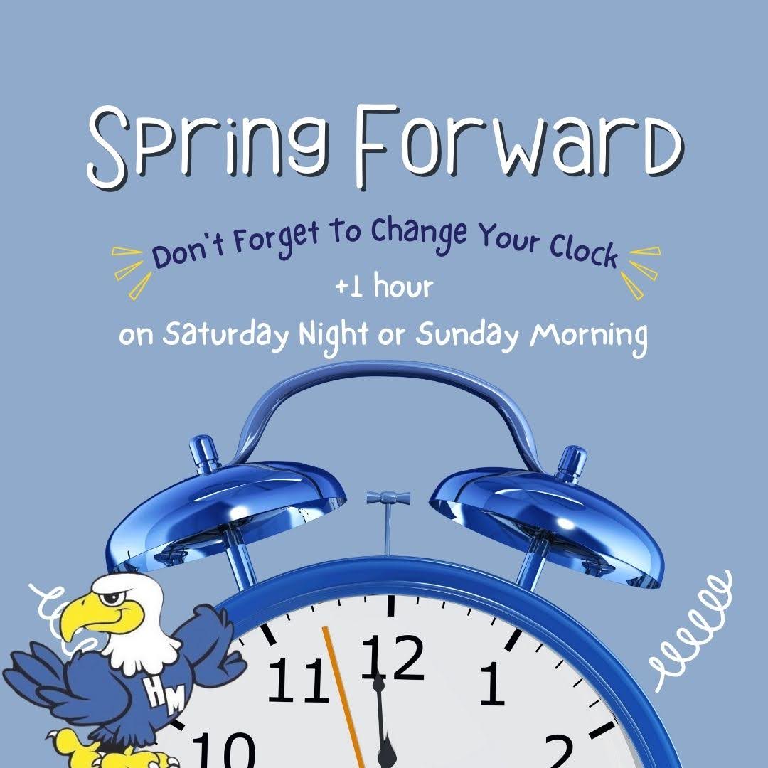 Don't forget to Spring Ahead 1hr this weekend