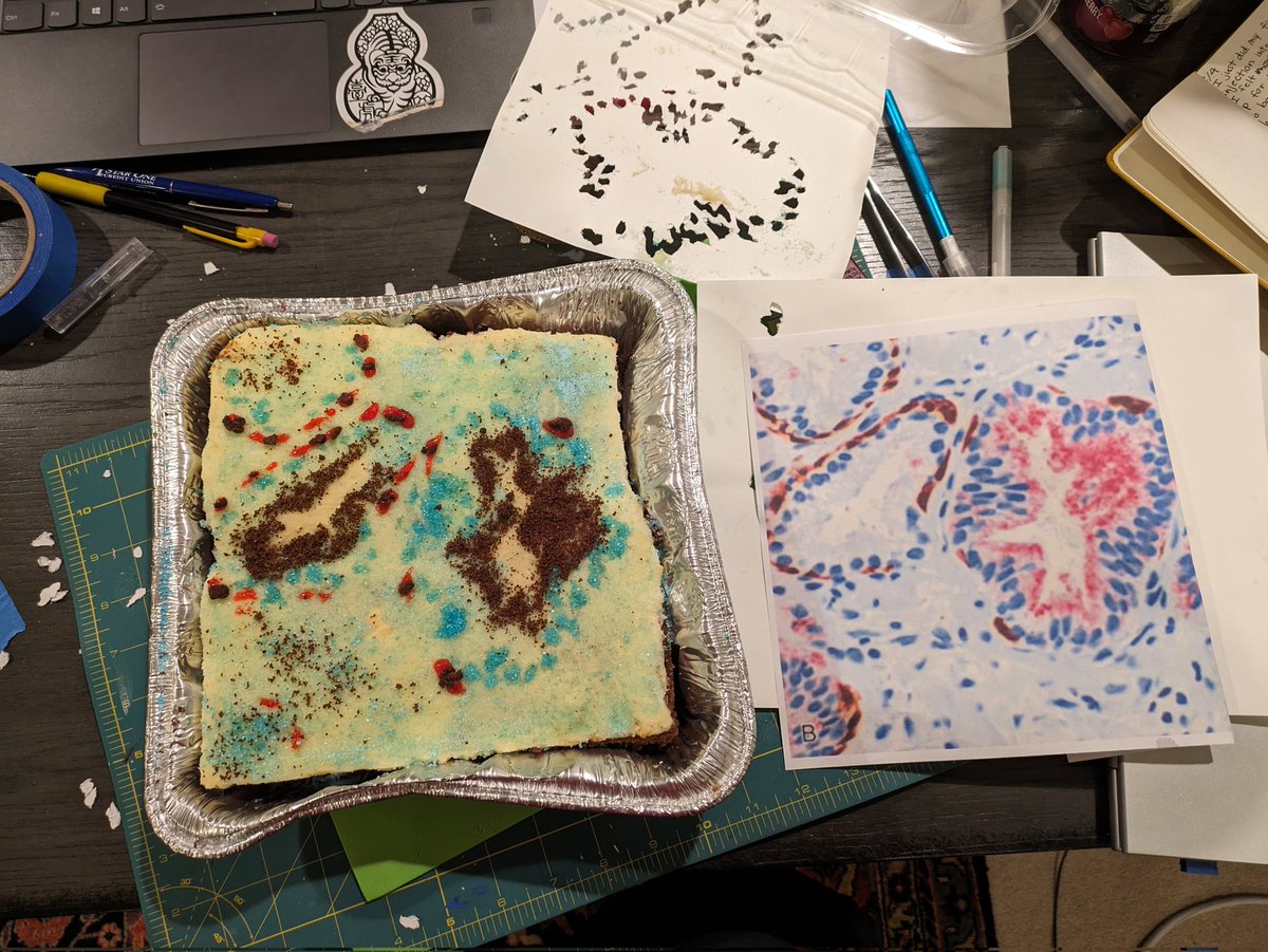 Decorated a hilariously bad pin2 cake for our attending's birthday today at the VA! 🙌