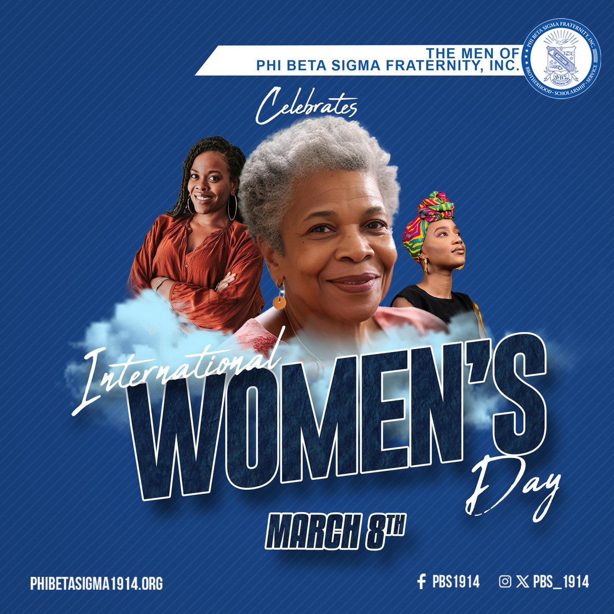 BCC1914's tweet photo. Happy International Women's Day! Today, Phi Beta Sigma celebrates worldwide womanhood - her strength, her achievements, and her enduring spirit. As we advocate for women's rights &amp; empowerment, we remain committed to our mission - "Culture for Service and Service for Humanity.” https://t.co/08NyRBrA7P