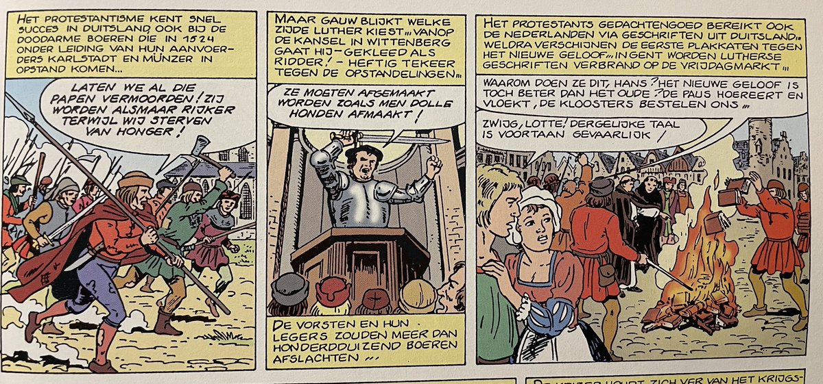 De maker van de strip ‘Keizer Karel, de laatste Bourgondiër’ (verschenen in Gent in het Kareljaar 2000) heeft een mening over Maarten Luther.