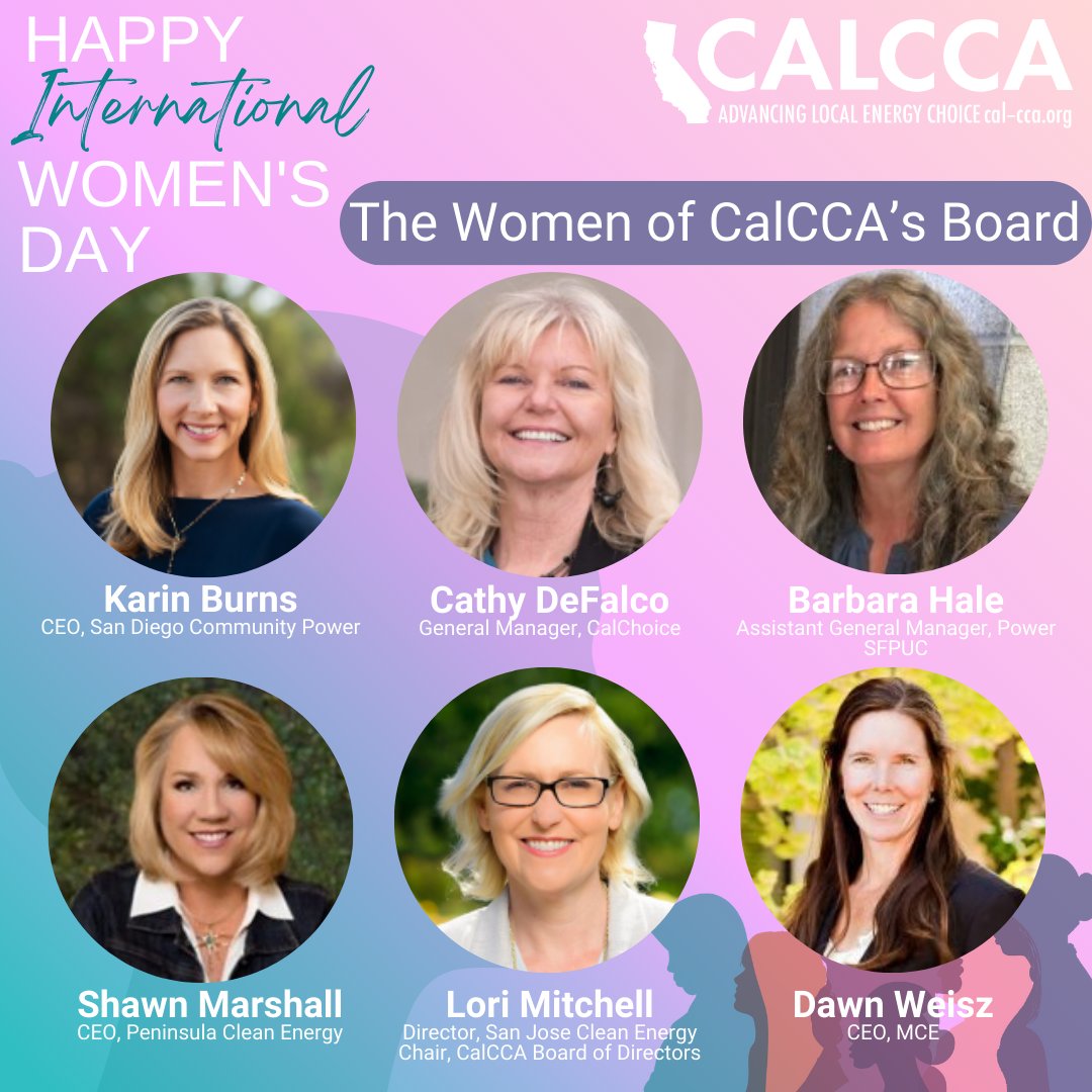 Happy International Women's Day!

Today, we celebrate the women of CalCCA's Board. Their vision, expertise, and leadership are instrumental in shaping our organization's success and driving positive change within California and beyond.