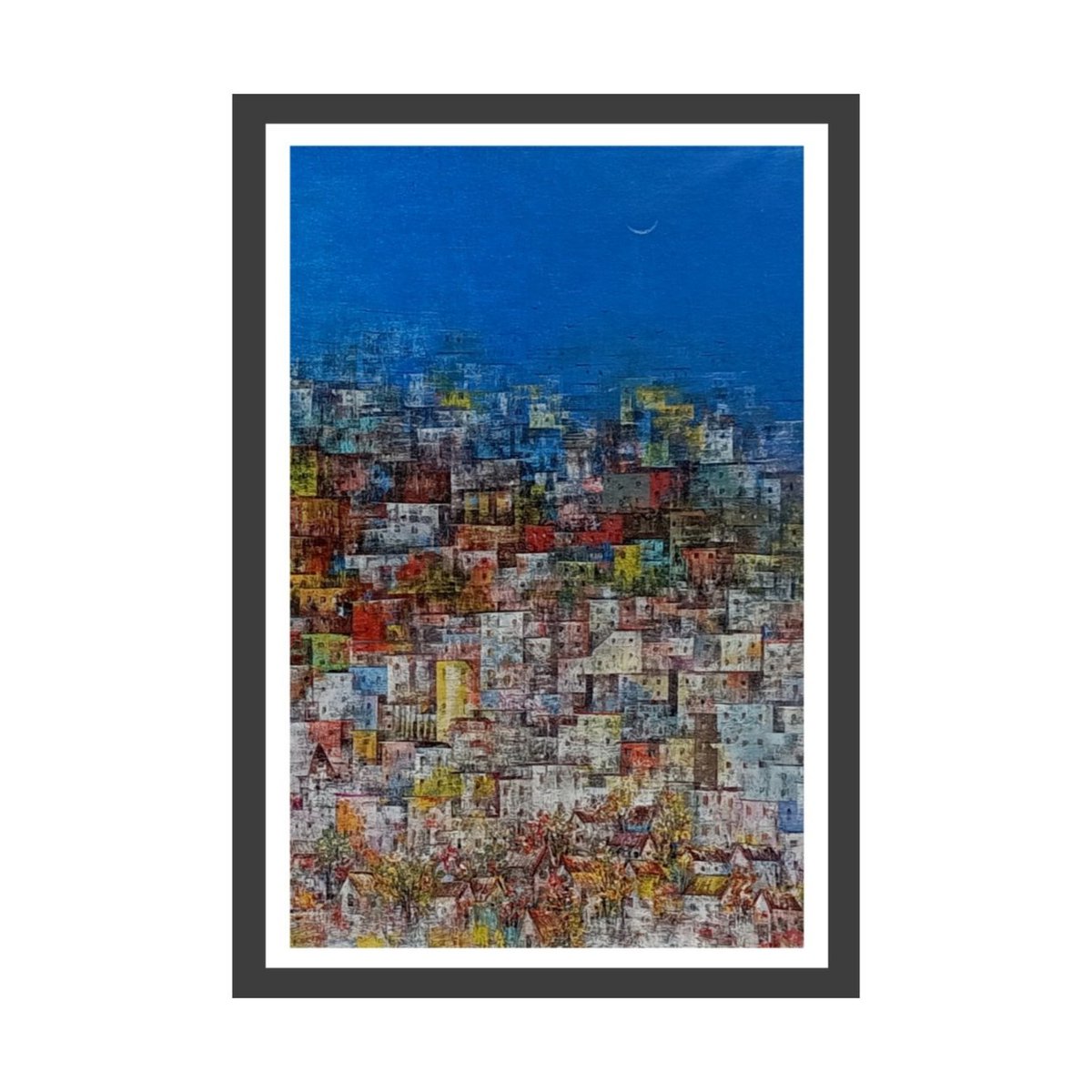 mohank02's tweet photo. Cityscape painting, Acrylic on canvas, 25 x 16 in. Each https://t.co/7toflirU81