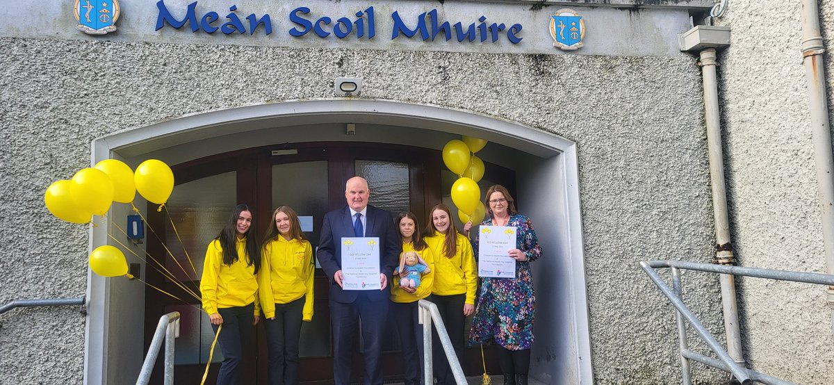 Go Yellow launch. Schools can register to participate in this student led fundraising initiative for CHI and NMH on this link forms.office.com/Pages/Response…
