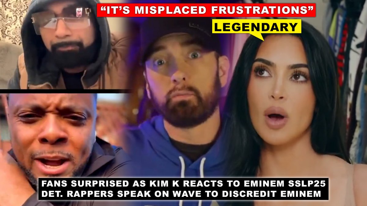 'Legendary' Kim Kardashian Reacts to Eminem SSLP25 + More.
Eminem Hate Wave Caused by 'Misplaced Frustrations': Mr Porter and Lazarus Discuss Eminem Impact and More.
⏩ youtu.be/-h-yqRfPuro