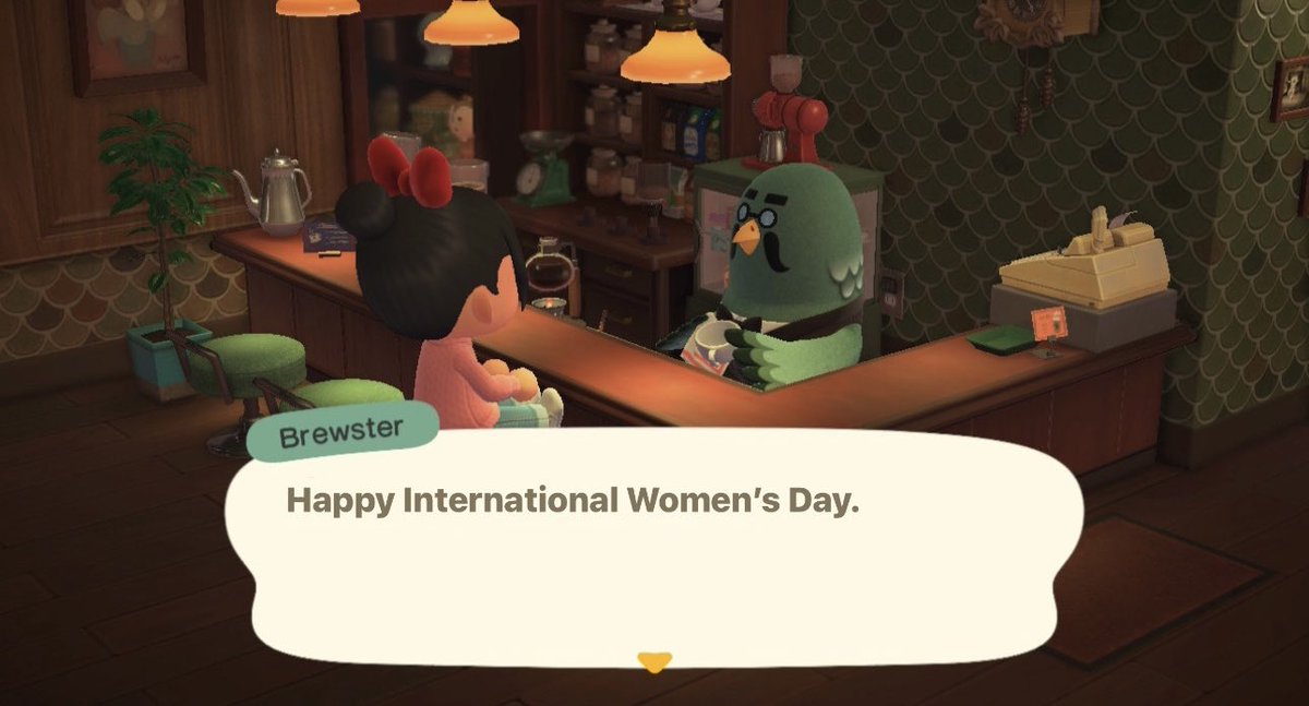 fun fact: if you visit brewster today he’ll tell you happy international women’s day! /j