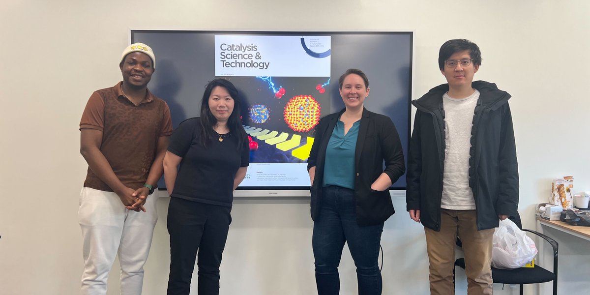 Had an excellent visit and seminar by Fanglin Che today! Thanks for the exciting talk on accelerating the design of electrocatalysts with machine learning! @FanglinGroup @UMassLowell @FollowStevens #STEM #catalysis #chemistry #energy #materials #MachineLearning #Speaker