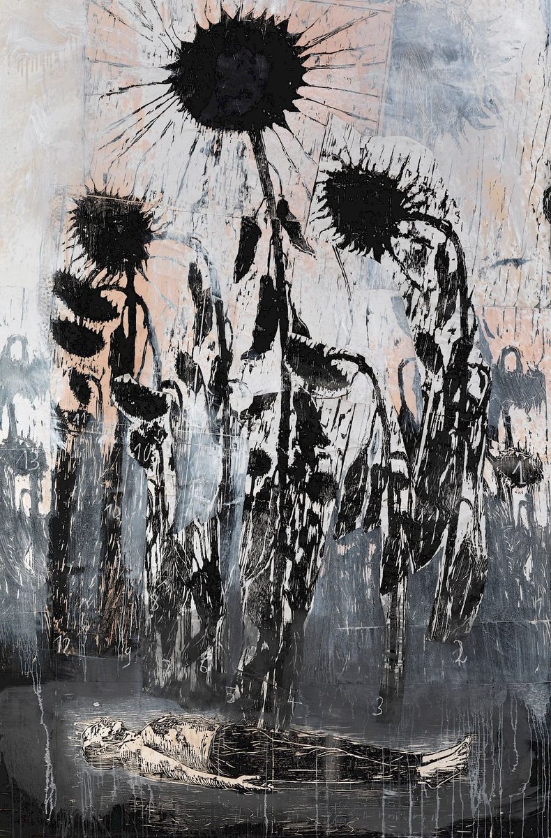 Art is longing. You never arrive, but you keep going in the hope that you will. I am against the idea of the end, that everything culminates in paradise or judgment. -Anselm Kiefer (#BOTD) Untitled 1996 (Resurrection)