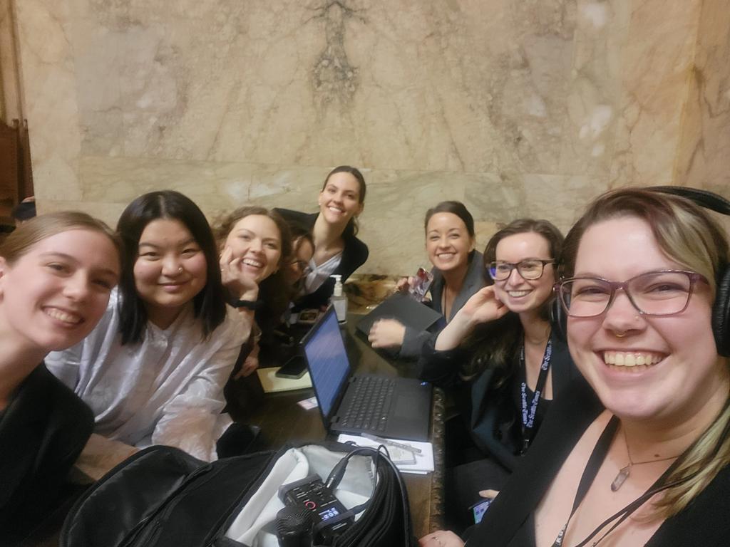 This one's for the press girlies who kicked serious butt in Olympia this session. The #waleg press corps has never looked so good!! Incredibly grateful for this crew (as well as <a href="/dospueblos/">Jerry Cornfield</a>, not pictured here and not a girlie, but 100% deserving of huge thanks too!)