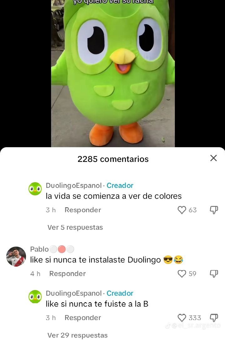 duolingo? más bostero que tener un perro arriba del techo