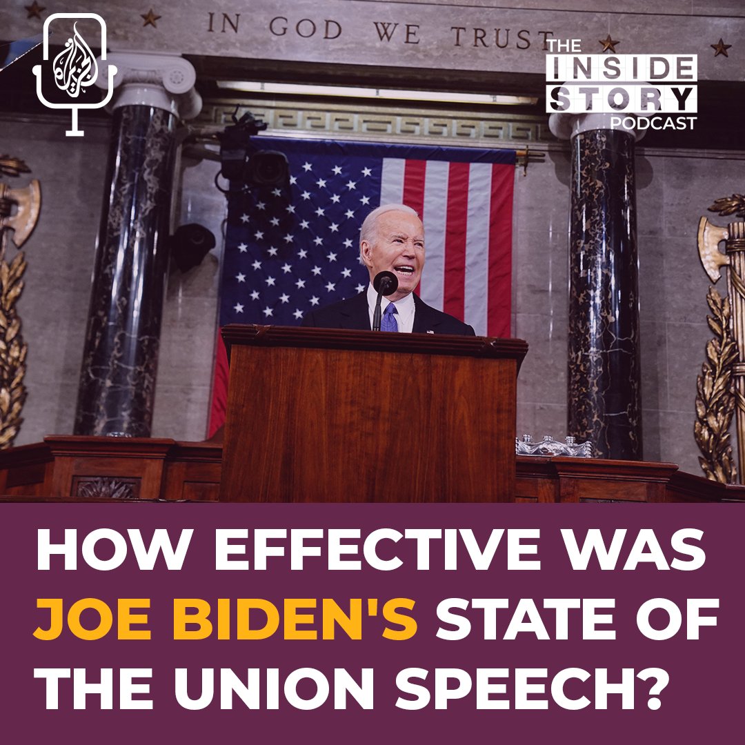 Joe Biden lashed out at Donald Trump during his State of the Union address, who'll almost certainly be his election rival again in November. But how many will be convinced by what Biden had to say? 🎙 #InsideStory, @DrJulieNorman2 and @W7VOA discuss: aj.audio/TISP-742