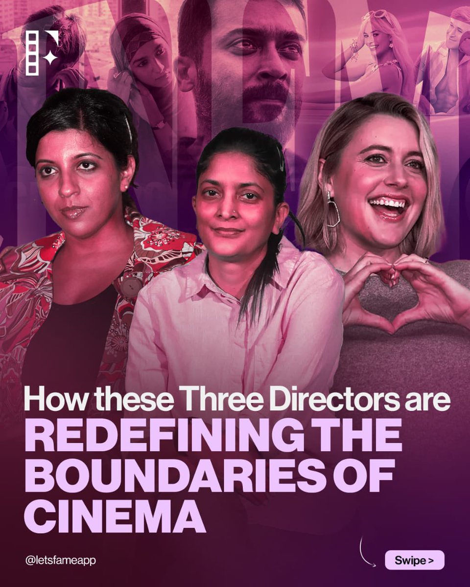 ajmal4896's tweet photo. This International Women’s day let’s honor these women filmmakers & screenwriters who are reshaping entertainment 🎬🎥
@gretagerwigflew @Sudha_Kongara @ZoyaAkhtarOff
#letsfameapp #letsfame #International_Womens_Day #womenincinema #womenempowement https://t.co/EQJLBbonZE