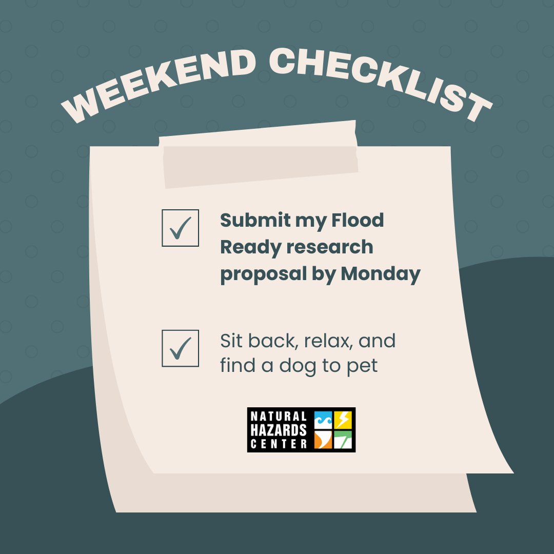 We made your weekend to-do list for you. You’re welcome! bit.ly/3GlHYTk #FloodReady #DeadlineApproaching #ToDoList