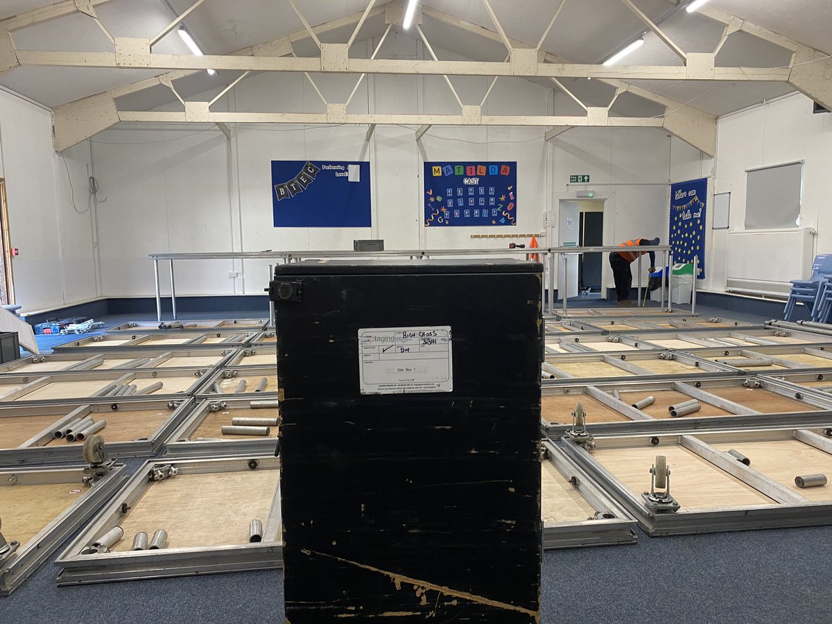 Quick little Friday morning job up in Leicester at Maple Hall, where they needed a tiered seating arrangement for their school play for them to put their chairs on.

#StageHire #StageDesign #StageBuild #ElevateYourEvent #MadeinBritain #StagingServices #StagingandEventsServices
